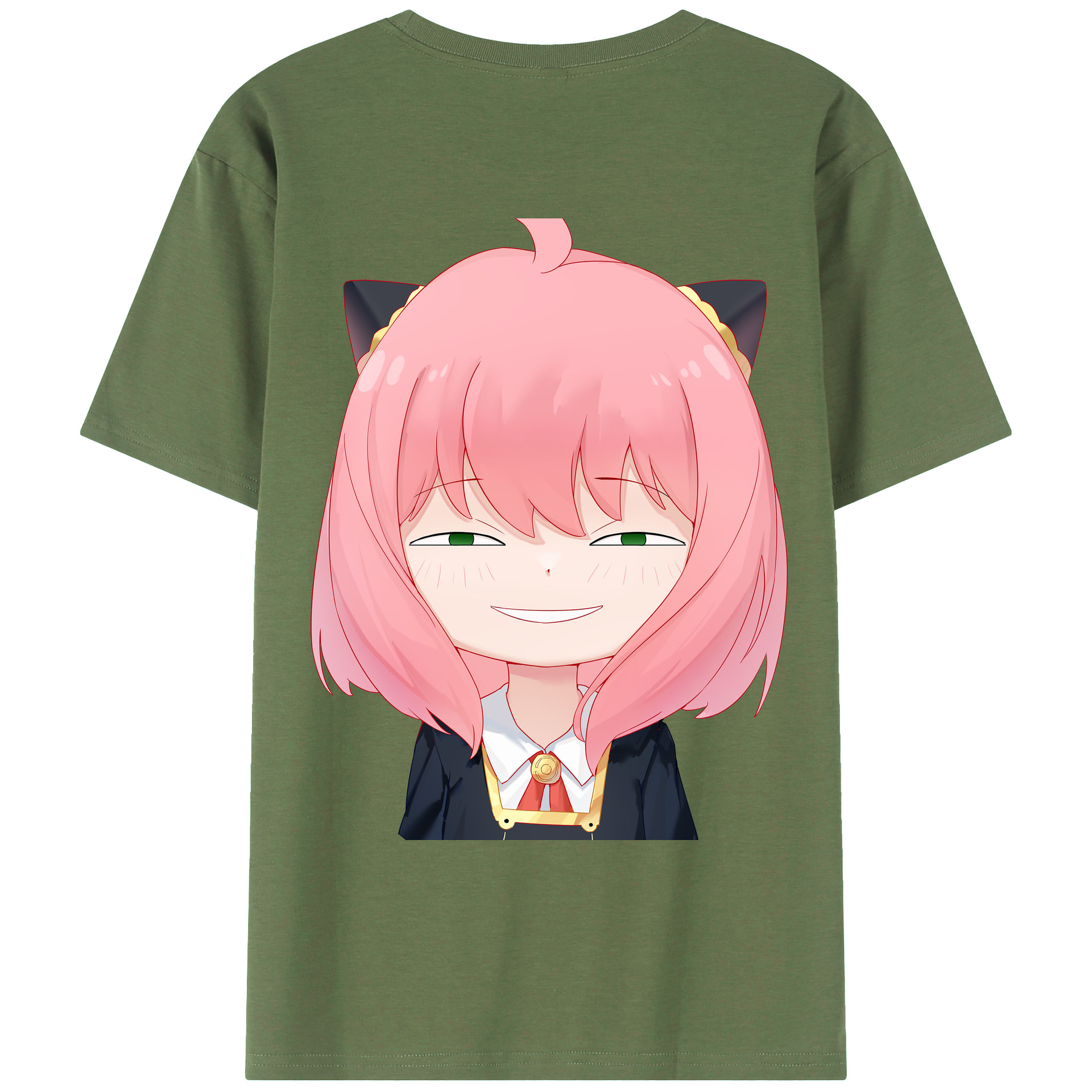 （画像用） SPY×FAMILY间谍家家酒 綿100％ メンズ半袖Tシャツ（バックプリント） 通気性